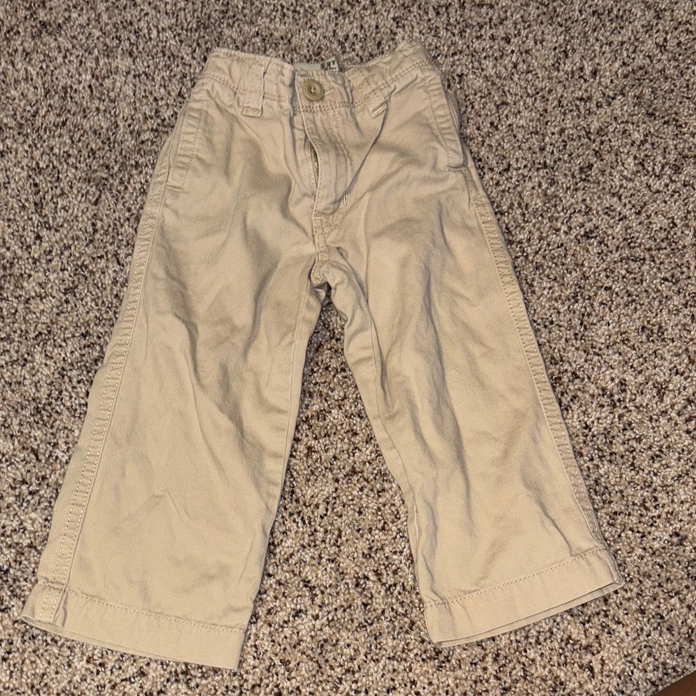 Old Navy Tan Casual Wide-Leg Cropped Pants